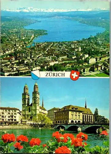 50579 - Schweiz - Zürich , Panorama , Mehrbildkarte - nicht gelaufen