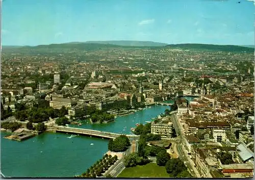 50582 - Schweiz - Zürich , Panorama - gelaufen 1977