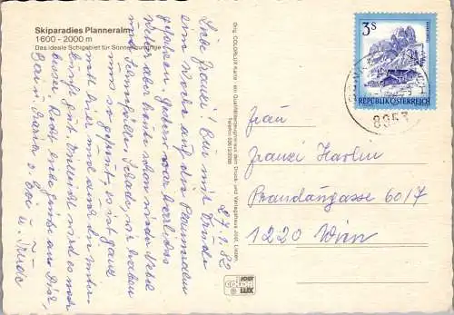 50595 - Steiermark - Donnersbach , Planneralm , Mehrbildkarte - gelaufen 1982
