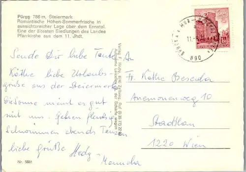 50597 - Steiermark - Pürgg , Mehrbildkarte - gelaufen 1975