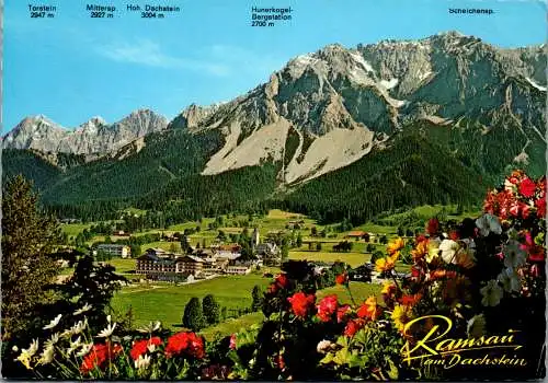 50621 - Steiermark - Ramsau , Panorama  - gelaufen 1974