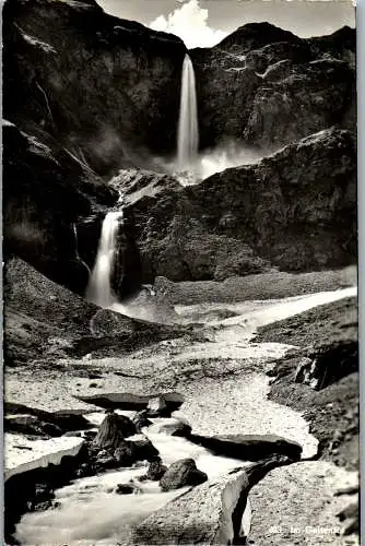 50641 - Schweiz - Gstaad , Im Geltental , Wasserfall - gelaufen 1963