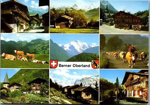 50642 - Schweiz - Bern , Berner Oberland , Mehrbildkarte  - gelaufen 1988