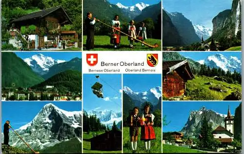 50643 - Schweiz - Bern , Berner Oberland , Mehrbildkarte  - gelaufen 1972