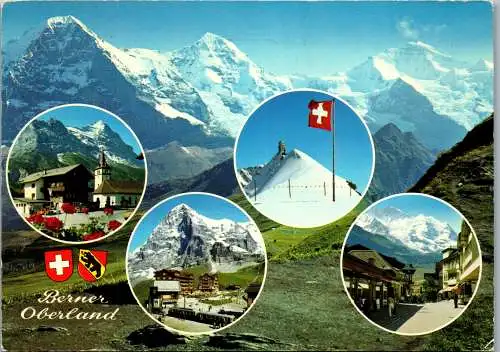 50646 - Schweiz - Bern , Berner Oberland , Mehrbildkarte , Eiger , Mönch , Jungfrau - gelaufen 1978