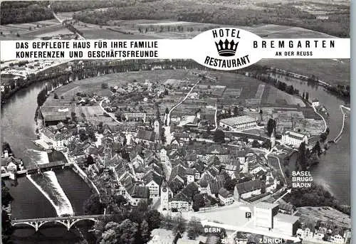 50650 - Schweiz - Bremgarten , an der Reuss , Panorama - nicht gelaufen