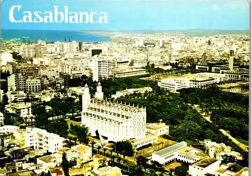 50695 - Marokko - Casablanca , Panorama - gelaufen 1982