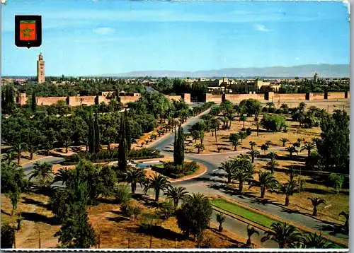 50698 - Marokko - Marrakech , Rond Point du Casino et Bab Jdid - nicht gelaufen