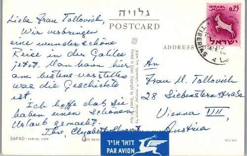 50718 - Israel - Safad , Partial View - gelaufen 1964