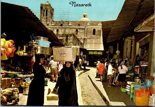 50719 - Israel - Nazareth , Market Scene - gelaufen 1981