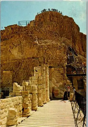 50721 - Israel - Massada , Northern Palace - gelaufen 1980