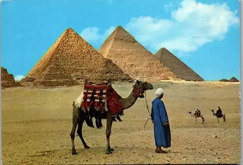 50737 - Ägypten - Giza , Gizeh , Egypt , The Giza Pyramids - gelaufen 1975