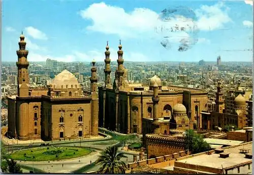 50749 - Ägypten - Kairo , Cairo , Sultan Hassan and El Riffaie Mosque - gelaufen