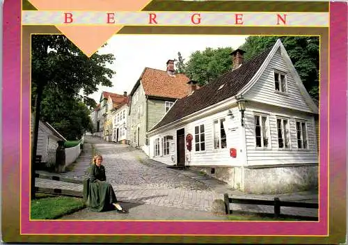 50760 - Norwegen - Bergen , View - gelaufen 1993