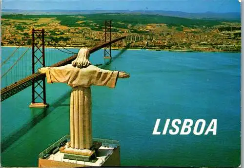 50774 - Portugal - Lisboa , Vista do Cristo Rei - gelaufen 1980