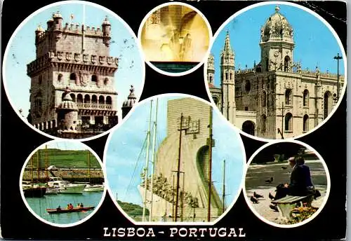 50776 - Portugal - Lisboa , Mehrbildkarte - gelaufen