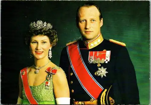 50782 - Norwegen - Norge , The Crown Princess and the Crown Prince - gelaufen 1983