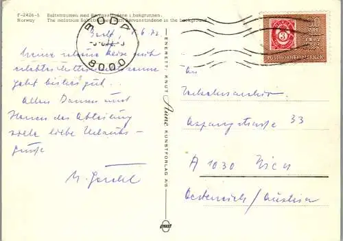 50788 - Norwegen - Malstrom , Rorvasstindene - gelaufen 1972