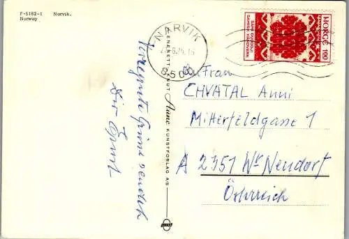 50789 - Norwegen - Narvik , Mehrbildkarte - gelaufen 1974