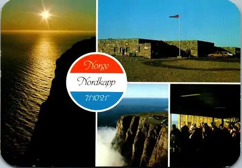 50794 - Norwegen - Nordkapp , Mehrbildkarte - gelaufen 1984