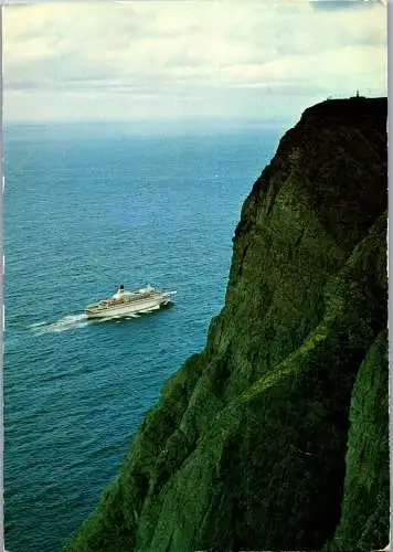 50799 - Norwegen - Nordkapp , Panorama , Schiff , Ship - gelaufen 1976