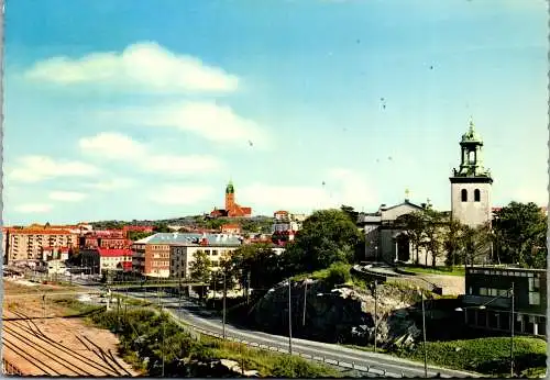 50813 - Schweden - Göteborg , Karl Johans kyrkan fran Oskarsleden - gelaufen