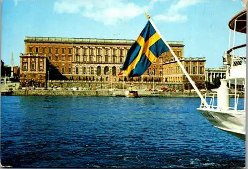 50825 - Schweden - Stockholm , Königliches Schloss - gelaufen 1974