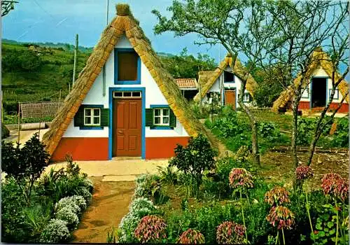 50831 - Portugal - Santana , Madeira , Typical Houses - gelaufen 1989