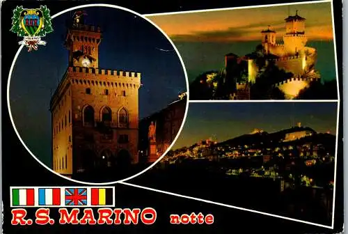 50862 - San Marino - R. S. , Notte , Mehrbildkarte - gelaufen 1980