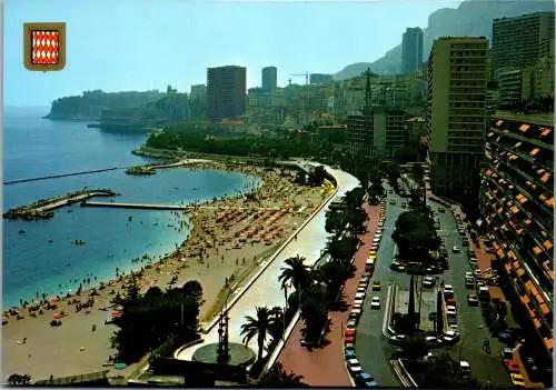 50910 - Monaco - Principaute , Plage du Larvotto - nicht gelaufen