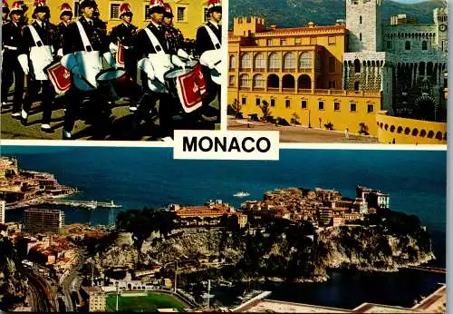 50916 - Monaco - Principaute , Mehrbildkarte - gelaufen