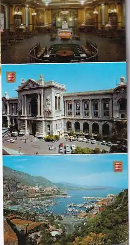 50920 - Monaco - Monte Carlo , Leporello , 9 Karten , 9 Cards - nicht gelaufen