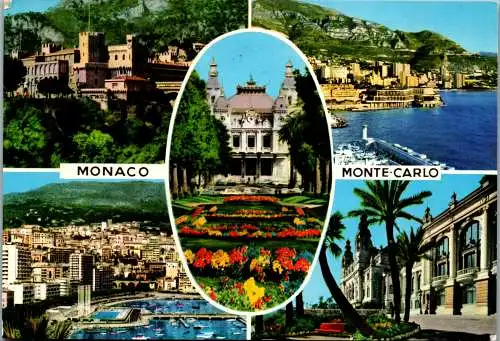 50924 - Monaco - Monte Carlo , Mehrbildkarte - gelaufen