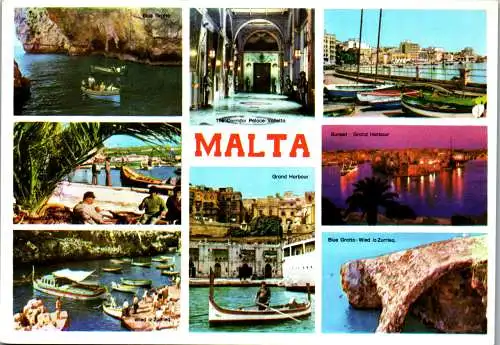 50928 - Malta - View , Mehrbildkarte - gelaufen 1982