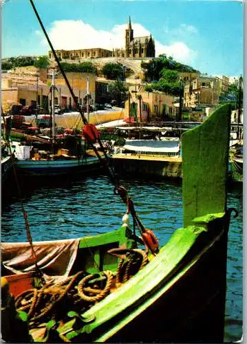 50935 - Malta - Gozo , Mgarr Harbour - gelaufen 1982