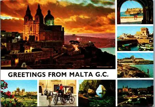 50944 - Malta - View , Mehrbildkarte - gelaufen