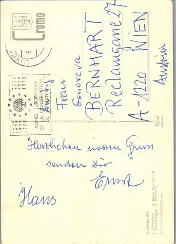 50946 - Luxembourg - Luxemburg , Landkarte , Mehrbildkarte - gelaufen