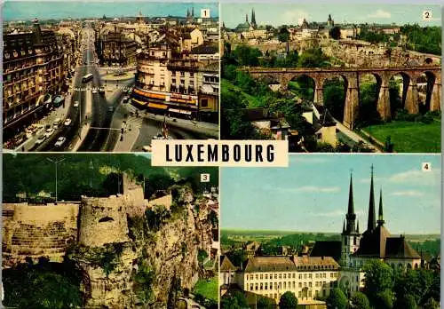 50947 - Luxembourg - Luxemburg , Mehrbildkarte - gelaufen 1973