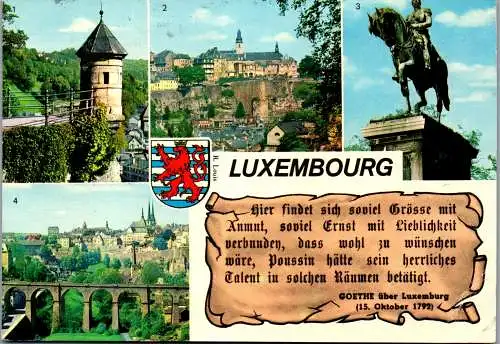 50948 - Luxembourg - Luxemburg , Mehrbildkarte - gelaufen