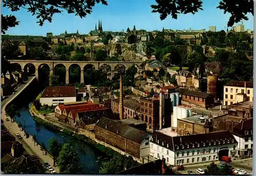 50949 - Luxembourg - Luxemburg , Vue generale , Ville basse de Clausen et Ville haute - gelaufen