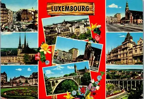 50953 - Luxembourg - Luxemburg , Mehrbildkarte - gelaufen 1972