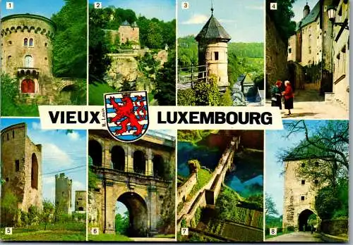 50959 - Luxembourg - Luxemburg , Mehrbildkarte - gelaufen 1984