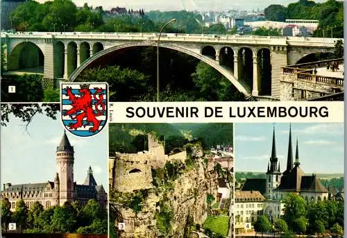 50962 - Luxembourg - Luxemburg , Mehrbildkarte - gelaufen 1969