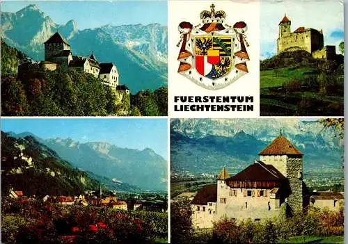 50972 - Liechtenstein - Fürstentum , Mehrbildkarte - gelaufen