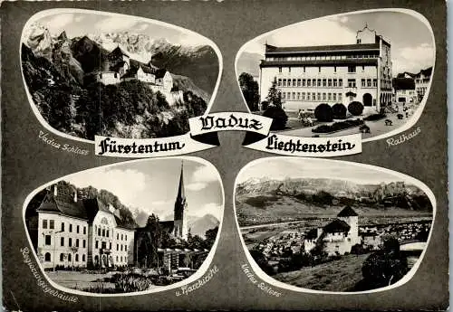 50976 - Liechtenstein - Vaduz , Regierungsgebäude , Schloss , Rathaus - gelaufen