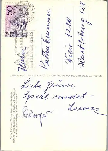 50977 - Liechtenstein - Fürstentum , Mehrbildkarte - gelaufen 1974