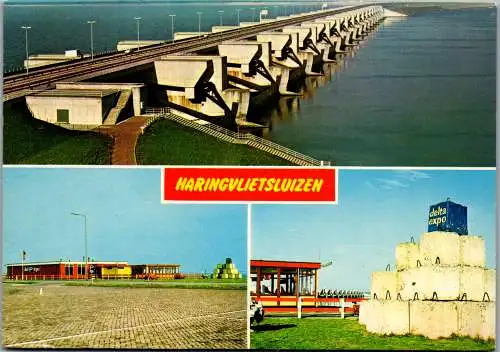 50989 - Niederlande - Haringvlietsluizen , Mehrbildkarte - gelaufen 1981