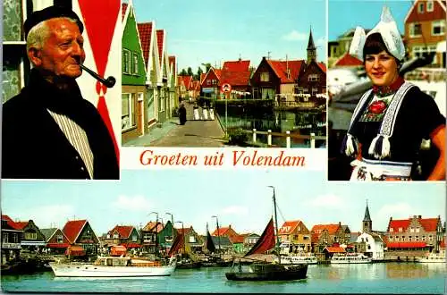 50999 - Niederlande - Volendam , Mehrbildkarte - gelaufen