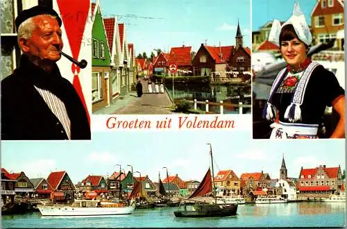 51001 - Niederlande - Volendam , Mehrbildkarte - gelaufen 1979