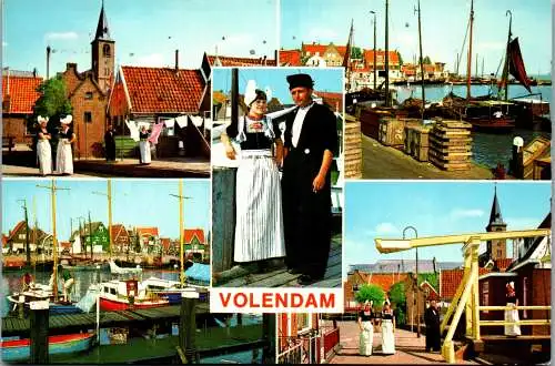 51007 - Niederlande - Volendam , Mehrbildkarte - gelaufen 1980